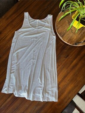 Hem & Thread Black and White Striped Tank Dress